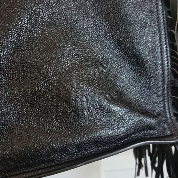 Prada Glace Calf Black Etiquette Fringe Leather tote bag - Picture 15 of 16